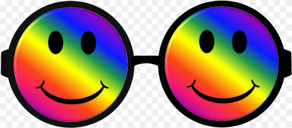 Freetoedit Rainbow Hippie Sunglasses Hippie Rainbow Glasses, Disk, Nature, Night, Outdoors Free Png
