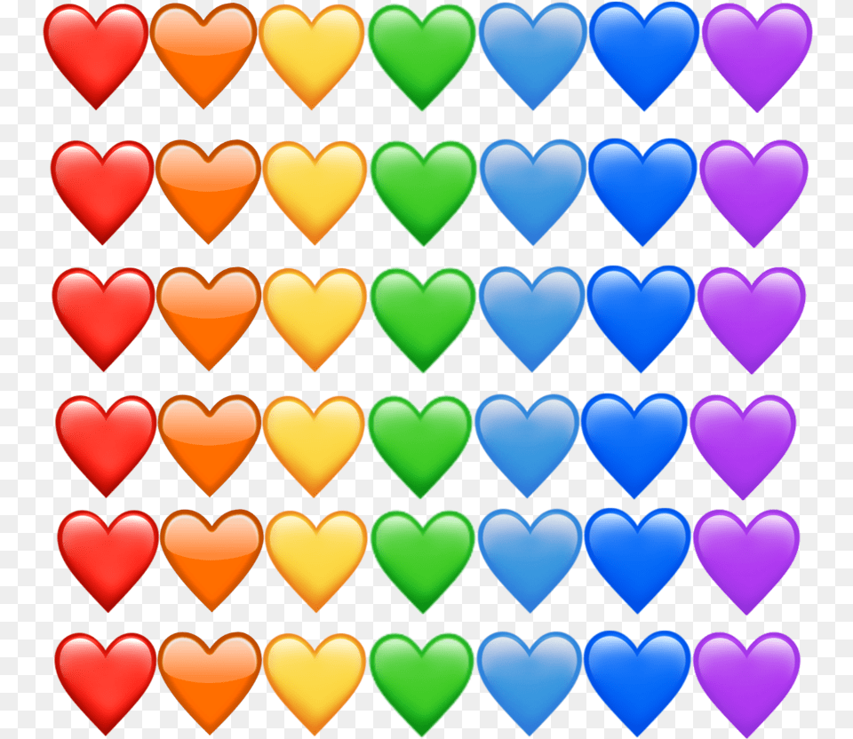 Freetoedit Remixit Hearts Emoji Emojis Rainbow Coeur Bleu Turquoise Emoji, Food, Sweets, Balloon Free Transparent Png
