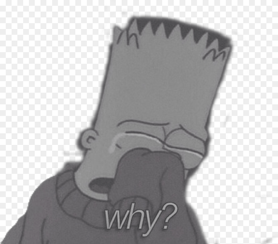 Freetoedit Sad Tumblr The Simpsons Bart Quotes Amp Saying Depression Sad, Baby, Person, Text Free Transparent Png