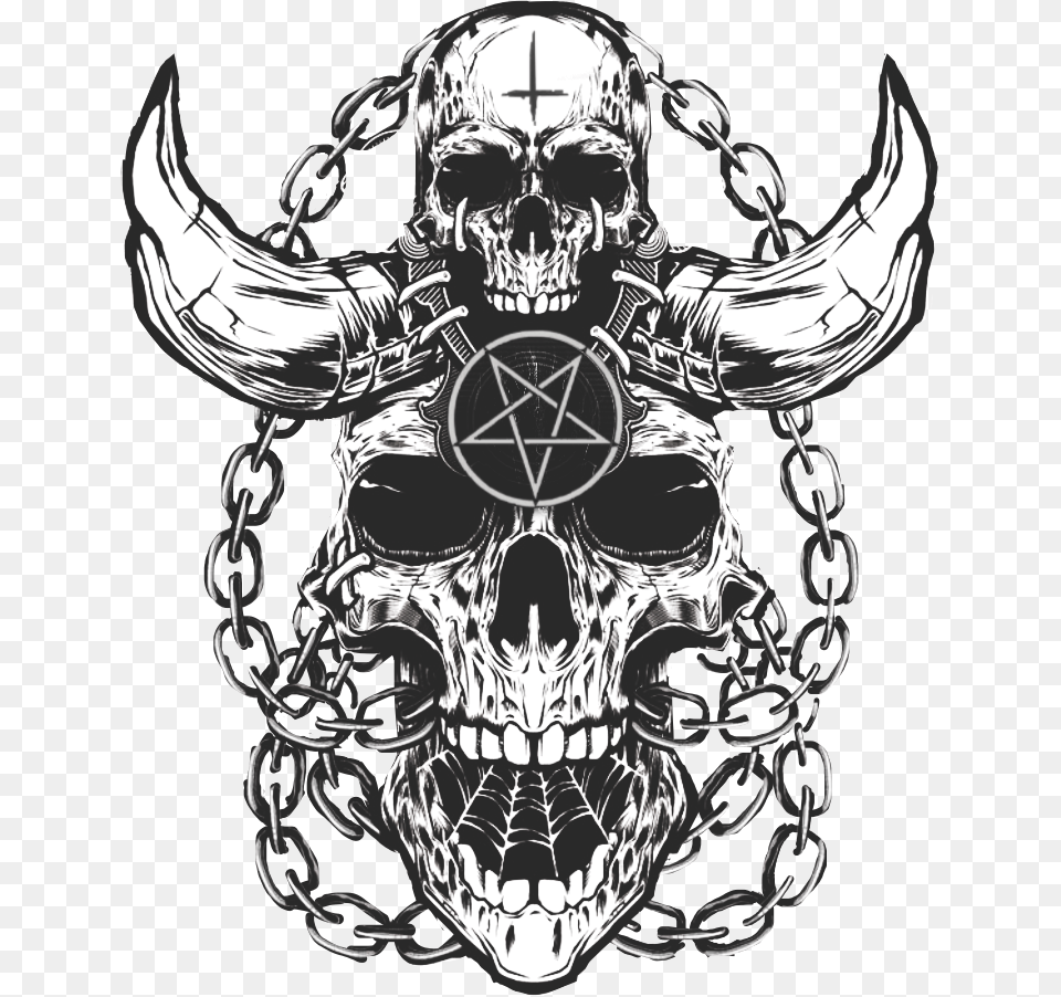 Freetoedit Skull Pentagram Cult Evil Horns Satan New Orleans, Adult, Symbol, Person, Man Png