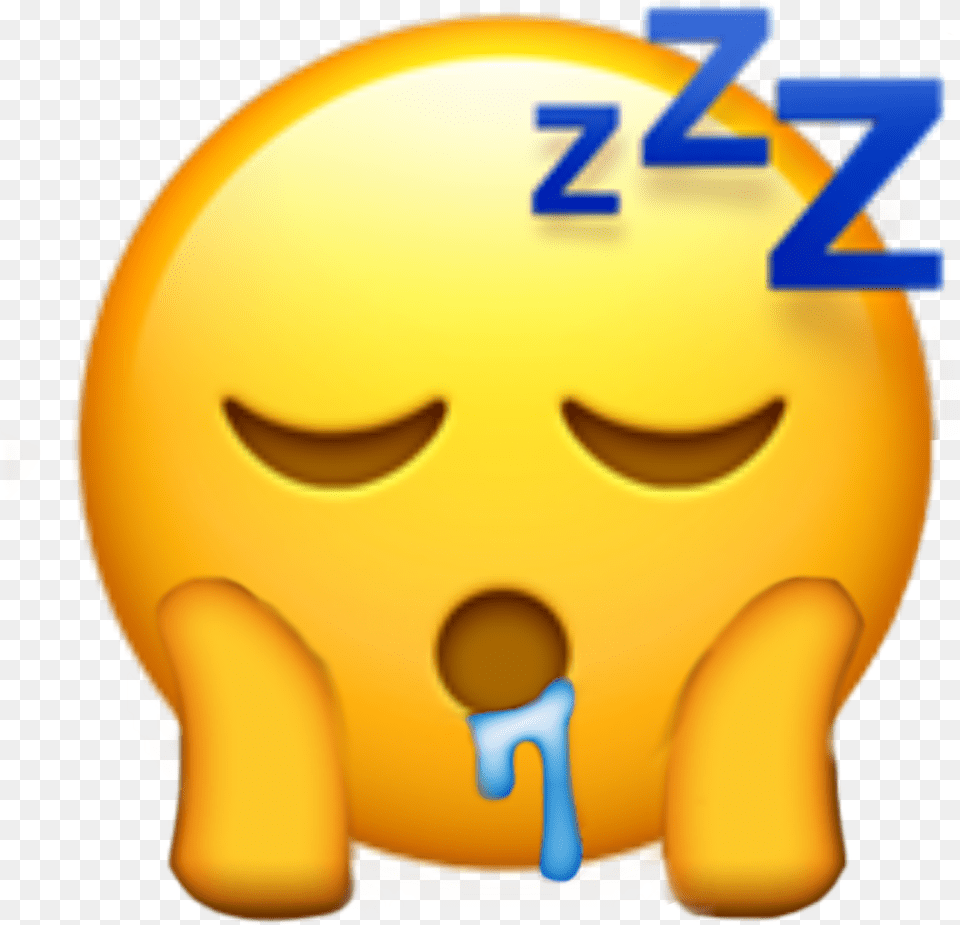 Freetoedit Sleep Drool Tired Emoji Face Text Tired Emoji, Ball, Football, Soccer, Soccer Ball Free Transparent Png