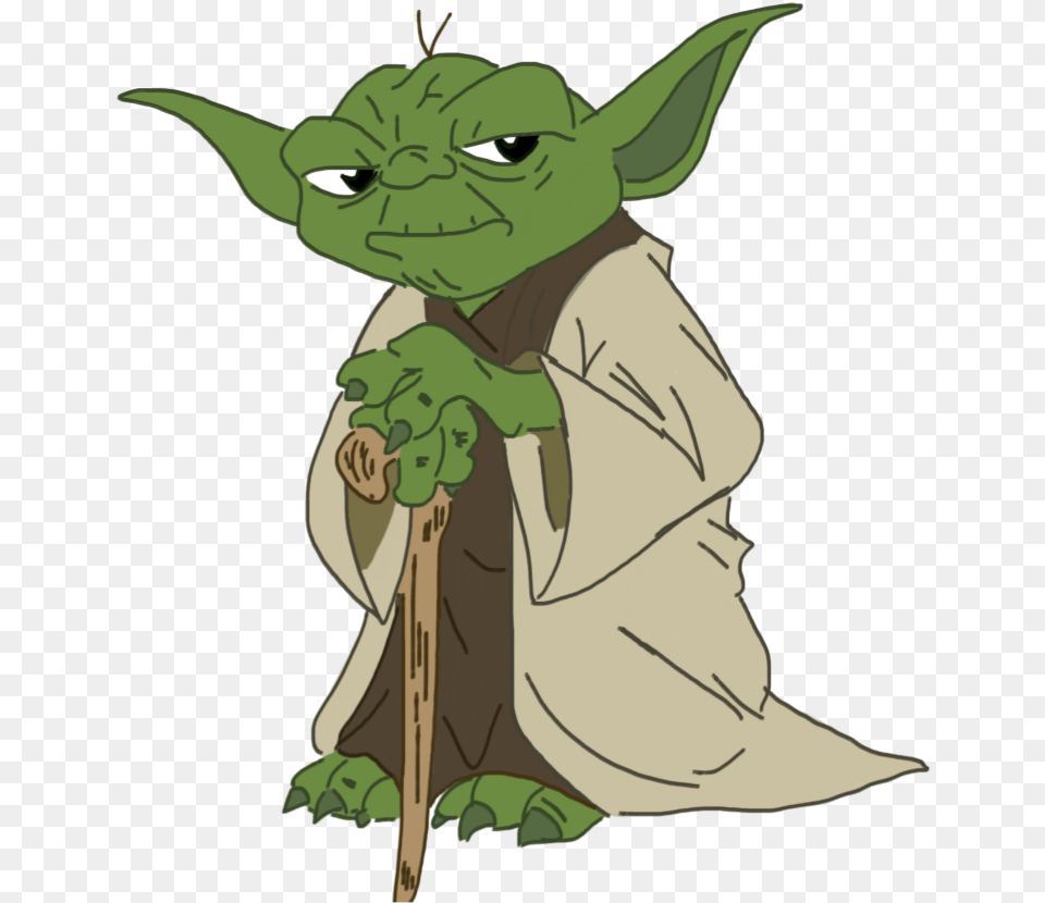 Freetoedit Star Wars Yoda Dank Memes Transparent Background, Green, Person, Face, Head Free Png