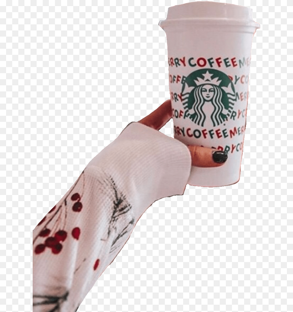 Freetoedit Starbucks Starbucksremix Coffee Coffeecup Coffee Cup, Disposable Cup, Adult, Female, Person Free Transparent Png