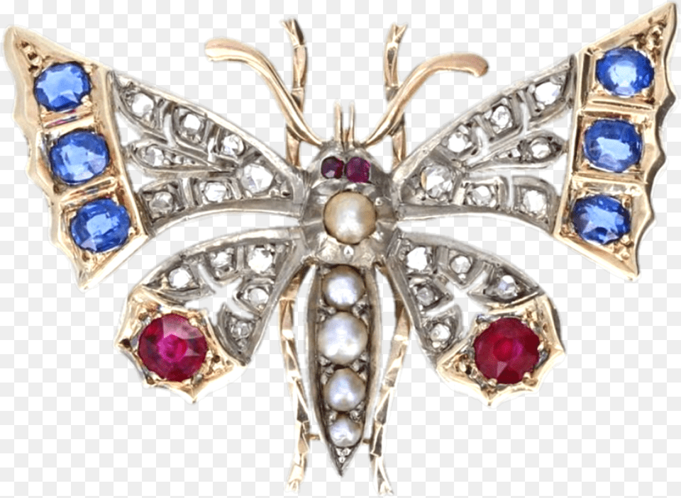 Freetoedit Sticker Vintage Diamonds Rubies Sapphires Brooch, Accessories, Jewelry, Gemstone, Diamond Free Png Download
