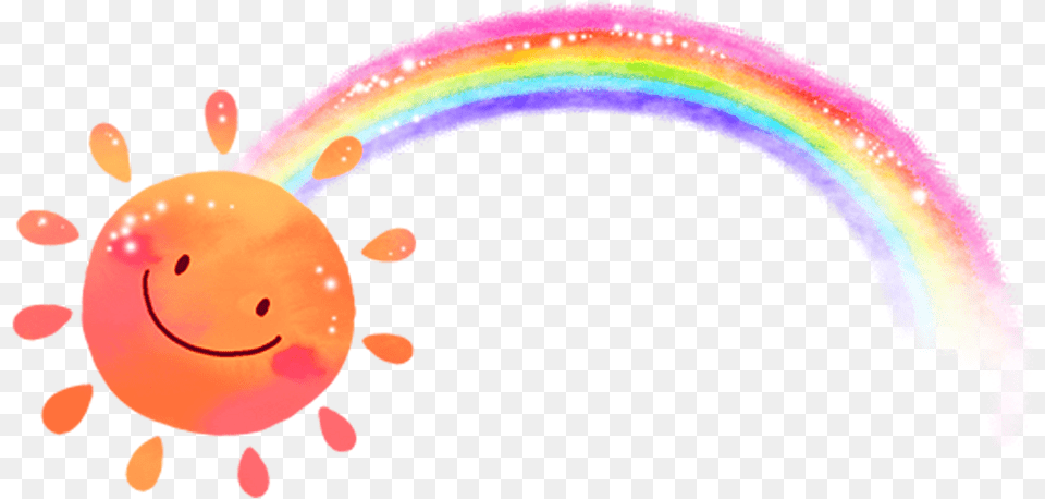 Freetoedit Sun Sunshine Rainbow Watercolor Rainbow Clipart, Nature, Outdoors, Sky, Balloon Png