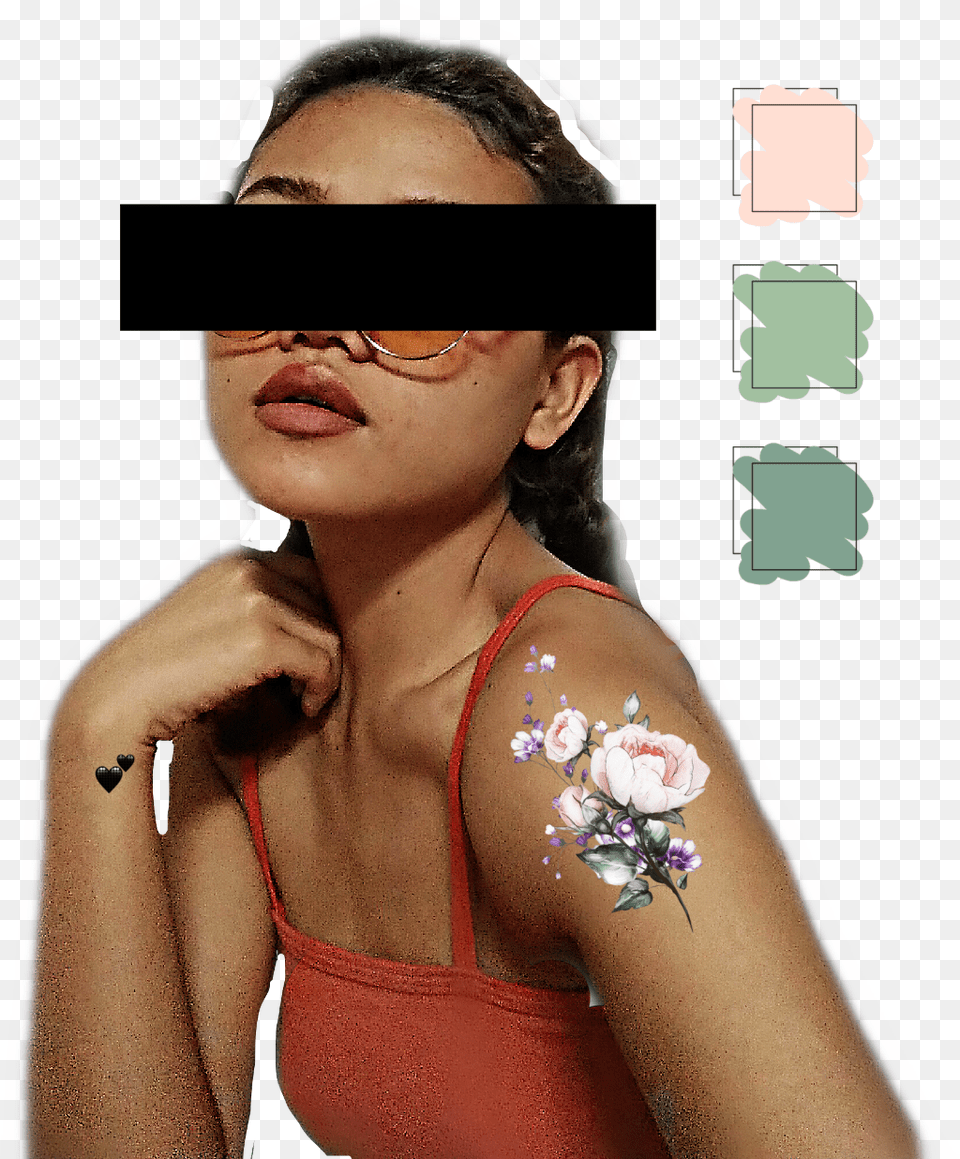 Freetoedit Tattoo Tattoos Pallette Color Create Girl, Skin, Person, Adult, Woman Free Png