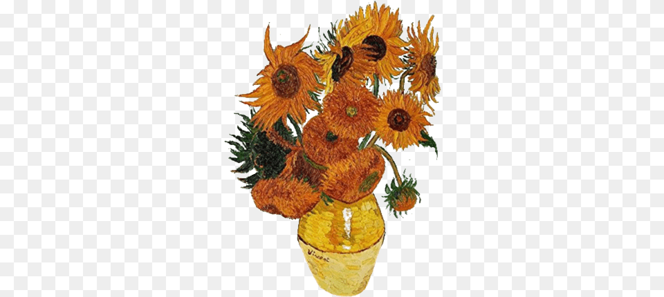 Freetoedit Van Gogh Sunflowers Hd, Flower, Plant, Sunflower, Daisy Png