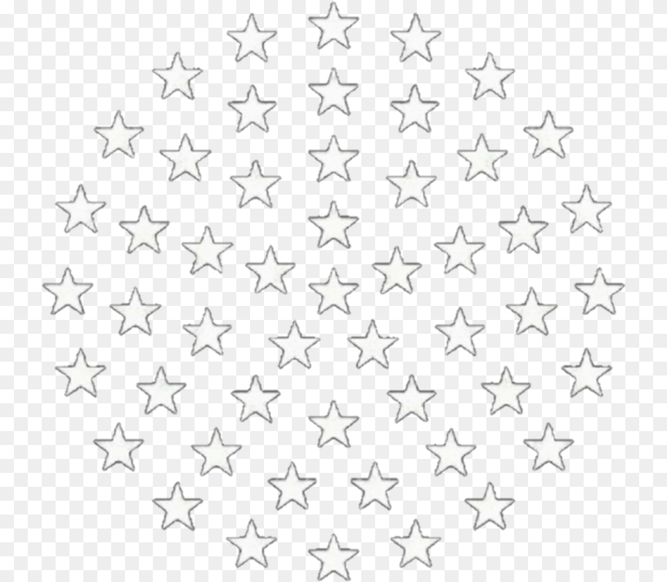 Freetoedit White Stars Overlay Circle Star, Flag, Nature, Night, Outdoors Free Png Download