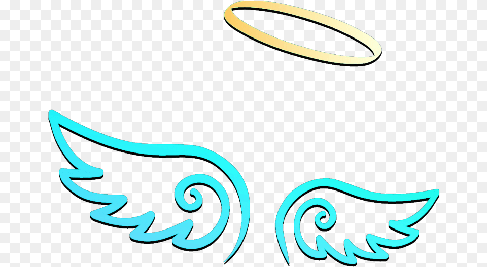 Freetoedit Wings Angel Halo Blue Yellow Crown Angel Blue Outline Angel Wings, Accessories Free Transparent Png