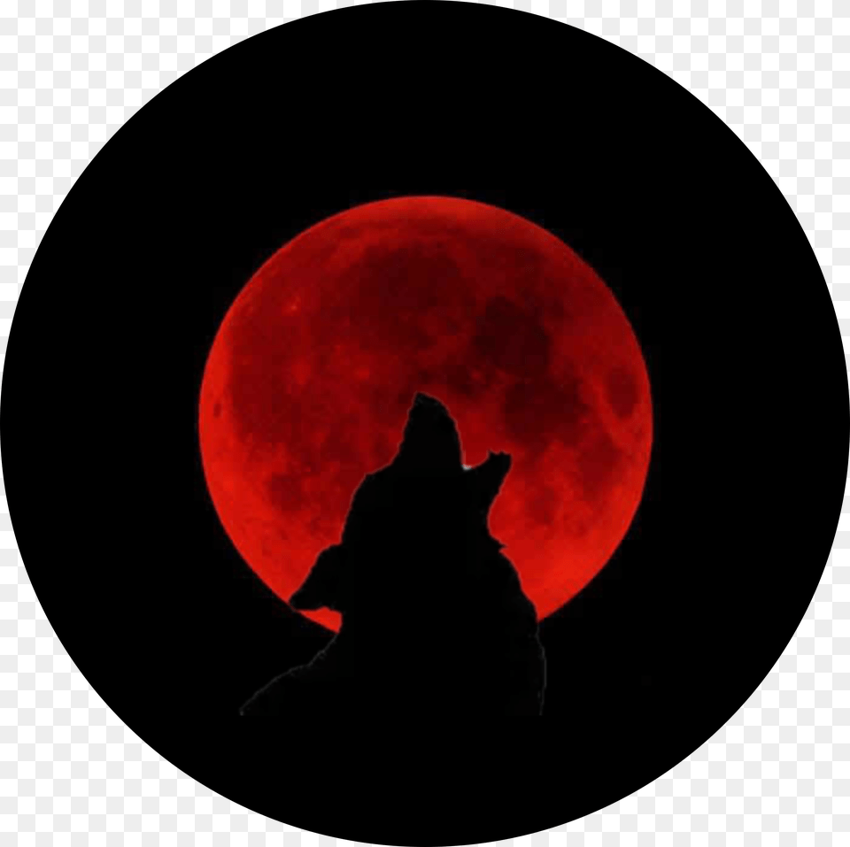 Freetoedit Wolf Howl Bloodmoon Blood Moon, Astronomy, Nature, Night, Outdoors Free Png