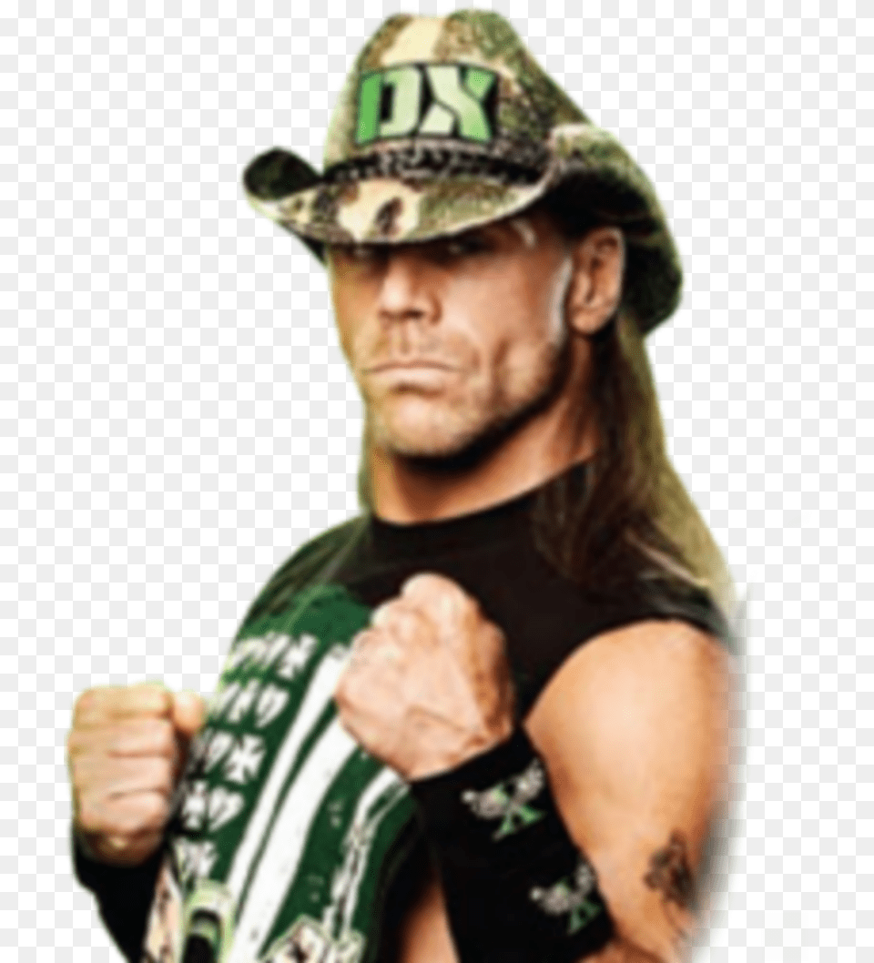 Freetoedit Wwe Dx Hbk Happy Image By Galugurls Wwe Dx, Hat, Body Part, Clothing, Person Png