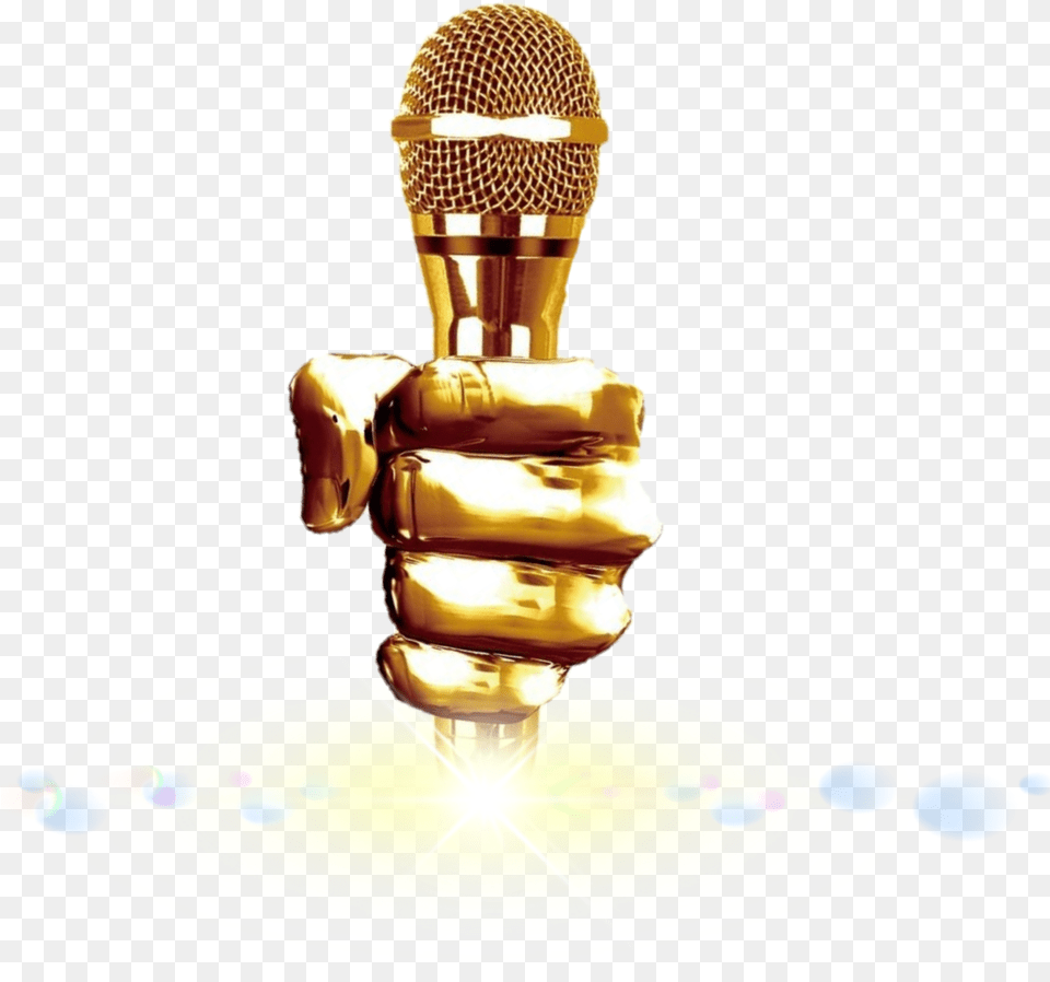 Freetoediteemput Music Voicemicrophone Gold Music, Electrical Device, Microphone Free Transparent Png