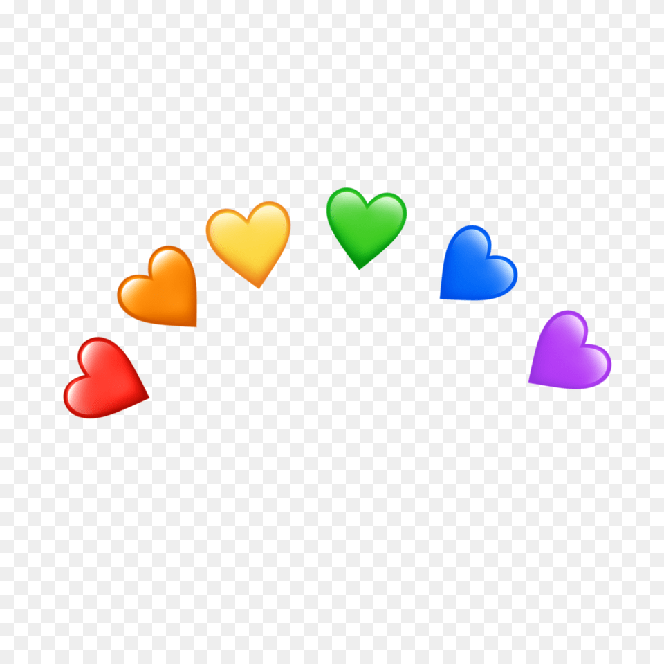 Freetoeditrainbow Heart Tumblr Remixit Emoji Green Heart Iphone Emoji, Balloon Free Png Download