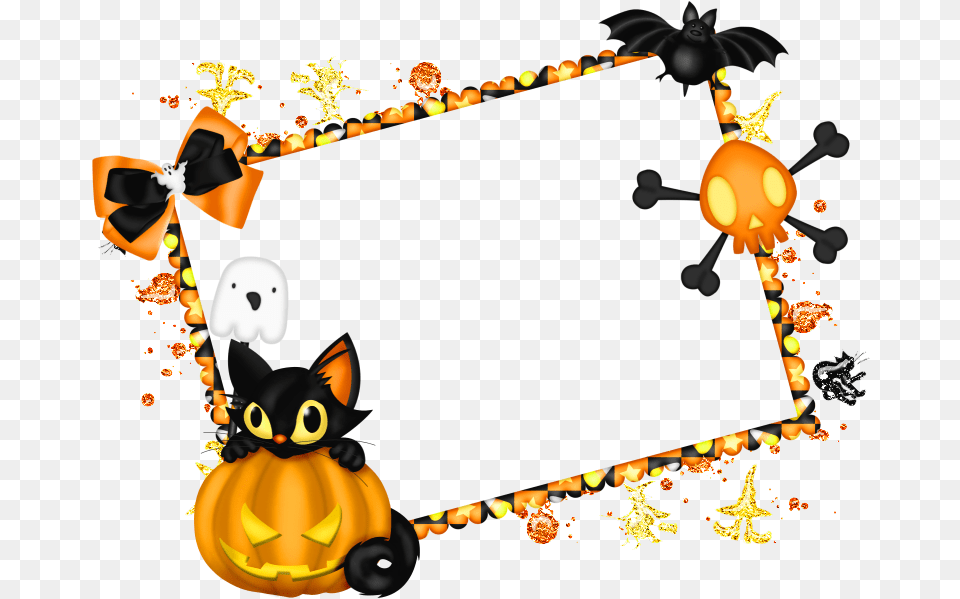 Freeuse Collection Of Border High Quality Halloween Frames, Food, Plant, Produce, Pumpkin Free Png