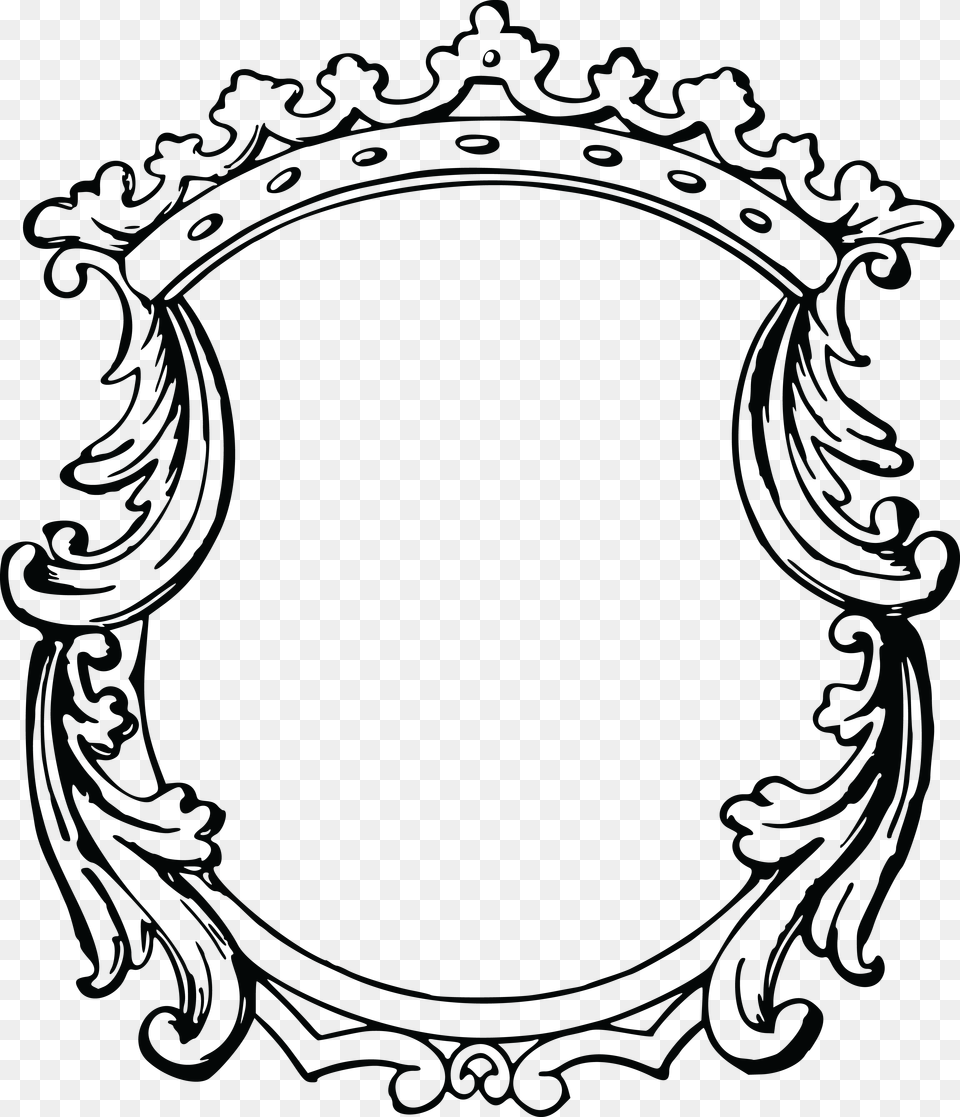 Freeuse Collection Of Framing Clipart Circle Fancy Frame, Blackboard Free Png