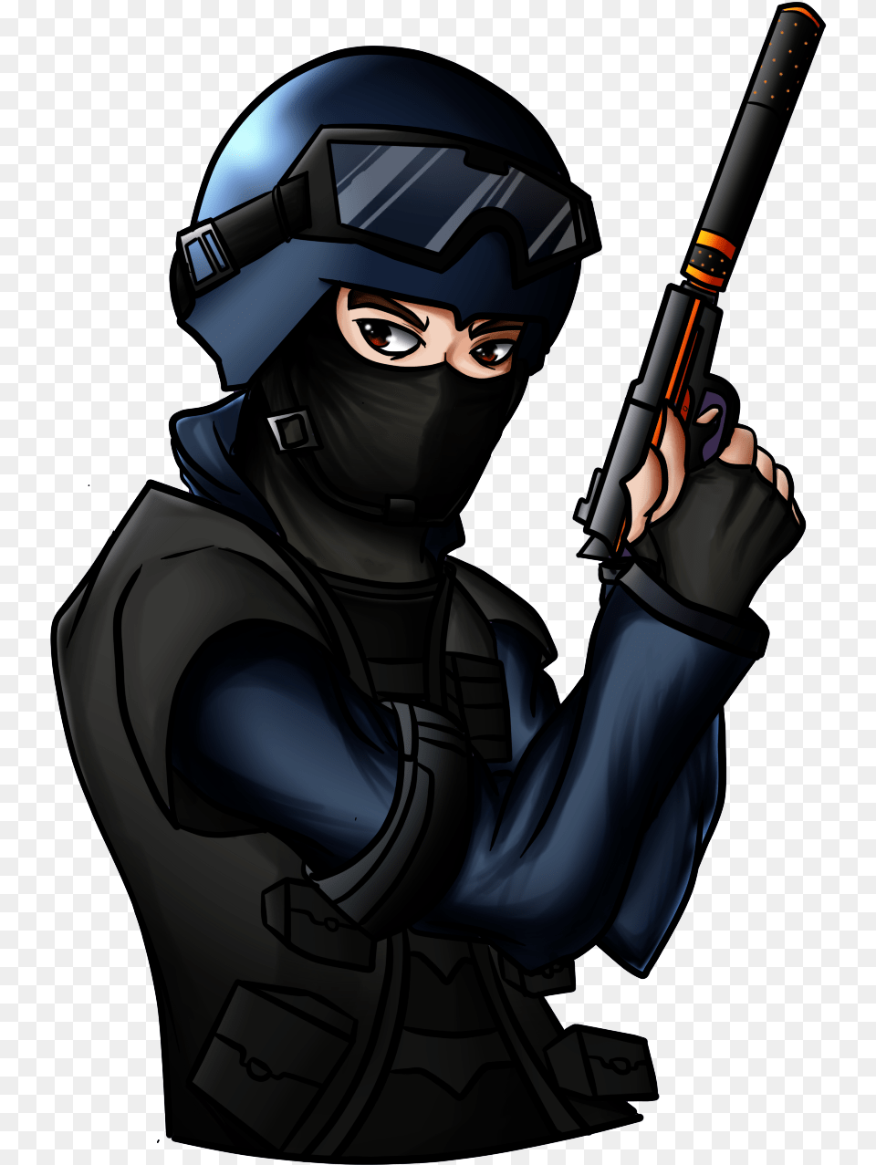 Freeuse Collection Of Terrorist Drawing High Quality Cs Go Anti Terrorist, Ninja, Person, People, Adult Free Transparent Png