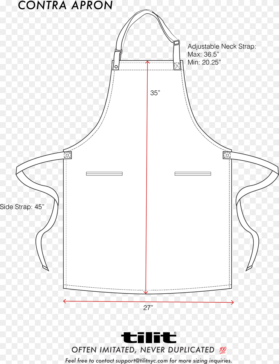 Freeuse Contra Aprons Size Chart, Apron, Clothing Png