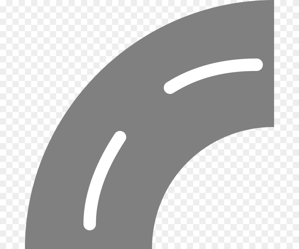 Freeuse Curve Black And White S Royaltyfree Best Road Track Clipart, Horseshoe Png Image