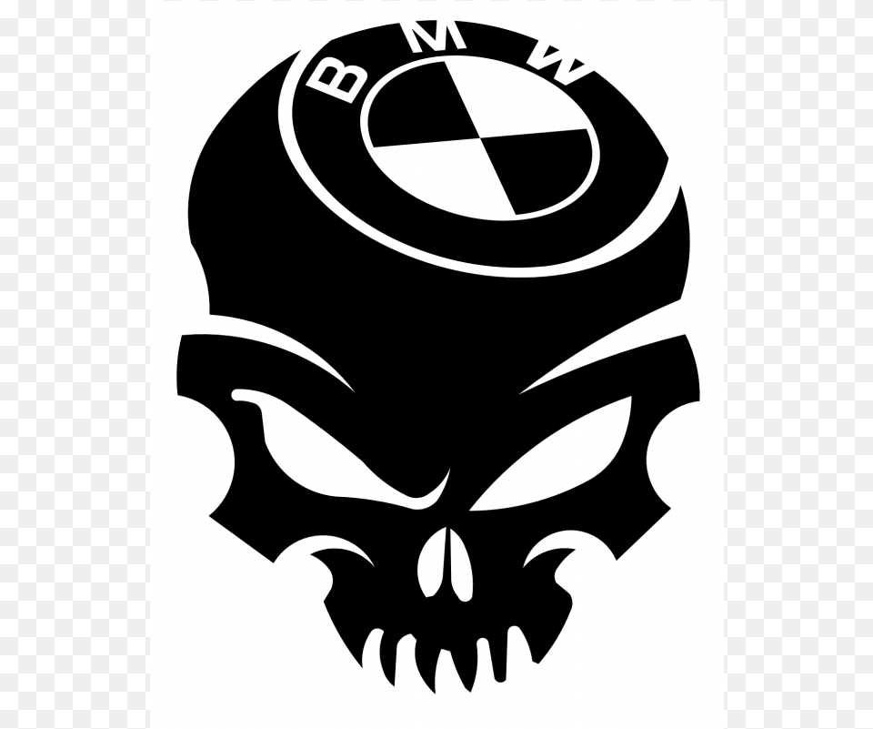 Freeuse Download Bmw Vector Bike Harley Davidson Skull Logo, Stencil, Emblem, Symbol, Blade Free Transparent Png