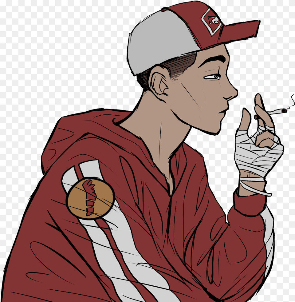 Freeuse Download Danny S Returns And This Time Drawing, Baseball Cap, Cap, Clothing, Person Free Png