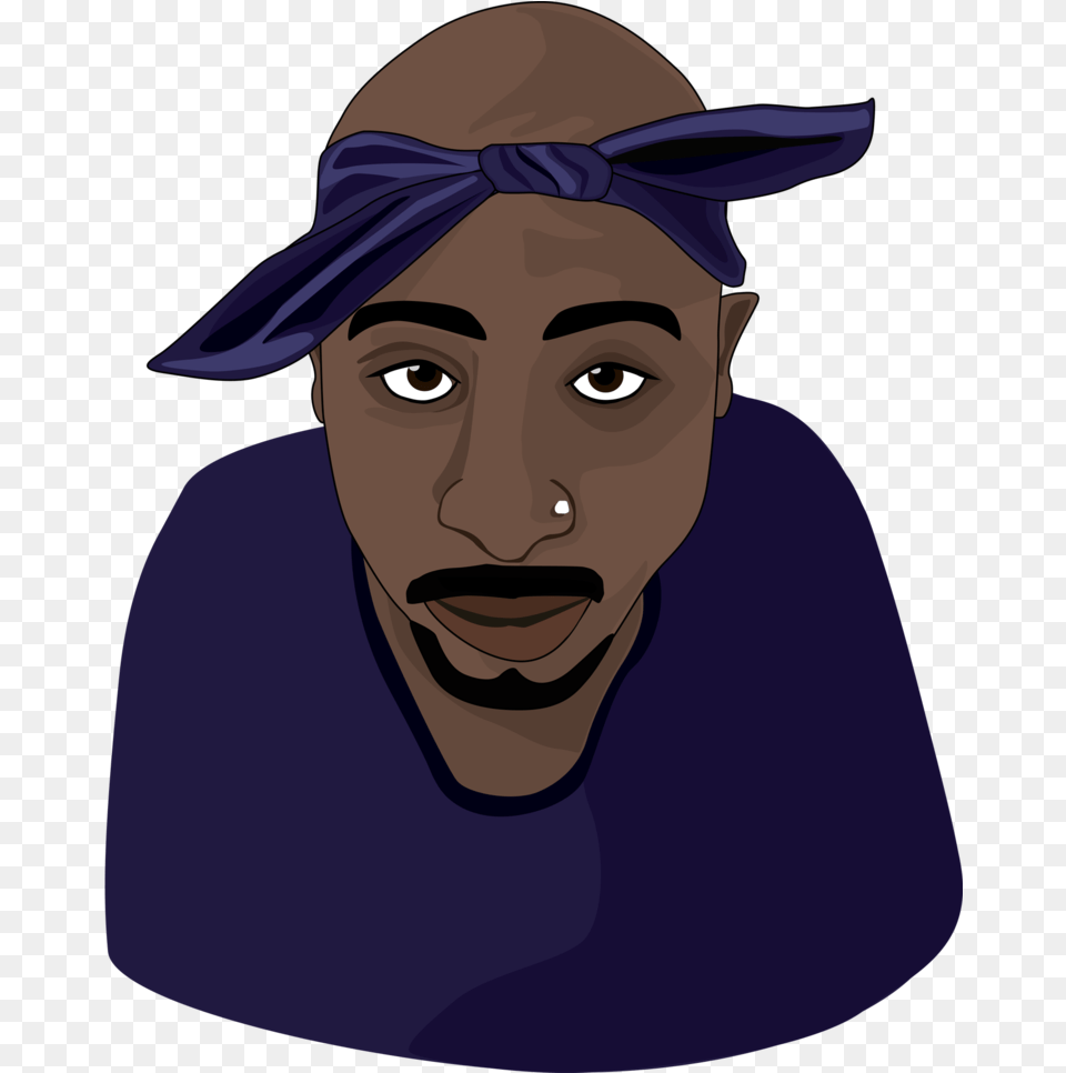 Freeuse Http Gplus To Pac Tupac Fan Art, Head, Portrait, Photography, Face Free Png Download