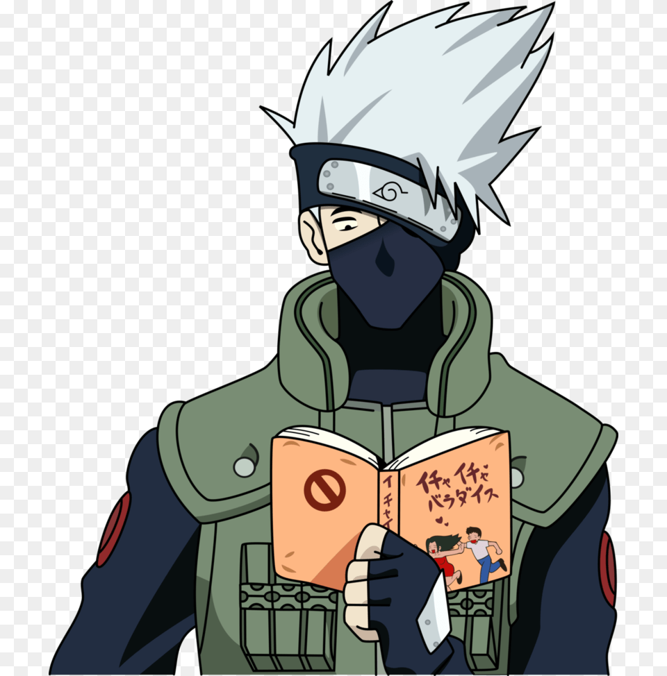 Freeuse Download Kakashi Hatake By Shnakes Kakashi Hatake Book, Comics, Publication, Person, Anime Free Png