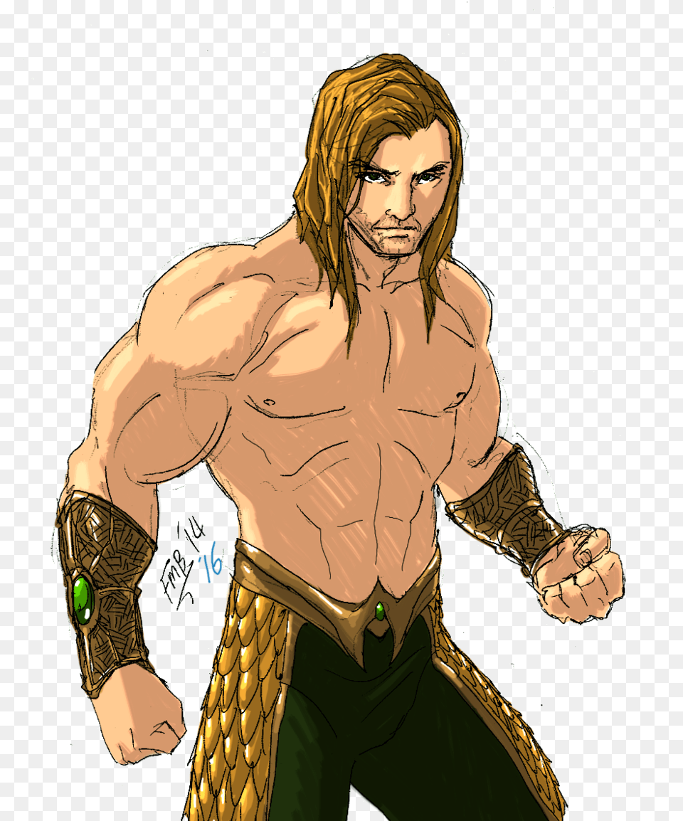 Freeuse Library Aquaman Drawing Realistic, Adult, Person, Man, Male Png