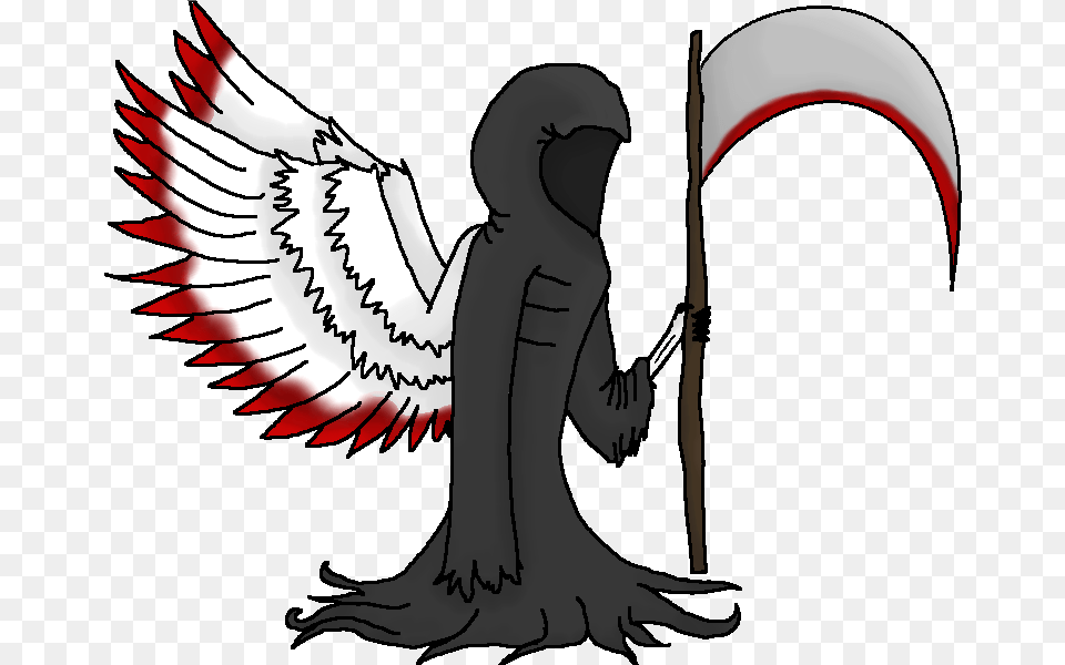 Freeuse Library Archangel Drawing Death Angel Of Death Cartoon, Adult, Female, Person, Woman Free Png Download