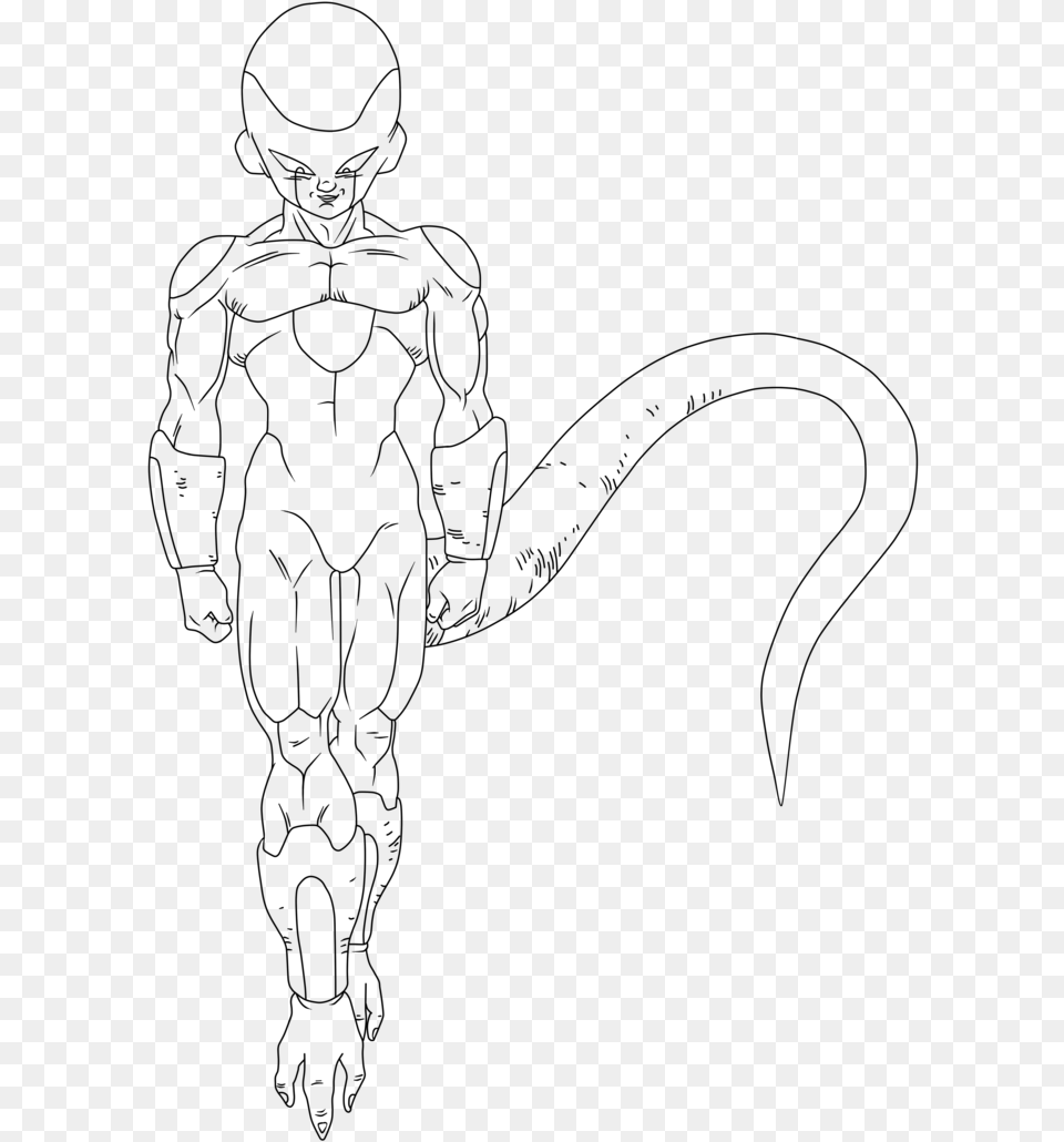 Freeuse Library At Getdrawings Com For Personal Dragon Ball Z Frieza Coloring Pages, Gray Png
