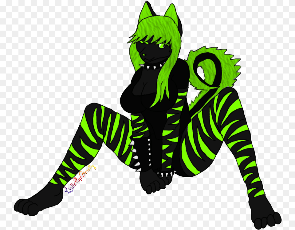 Freeuse Library Collection Of Free Furry Wolf Lime Green Furry Art, Person Png Image