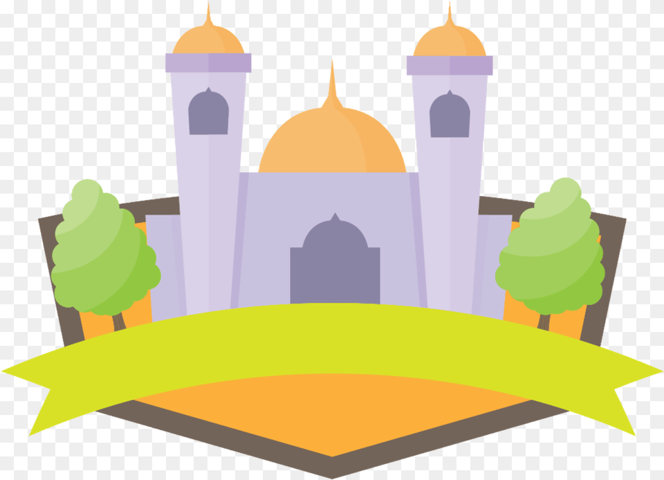 Freeuse Library Masjid Vector Pamflet Eid Mubarak Eid Photo Booth, Architecture, Building, Dome, Mosque Free Transparent Png