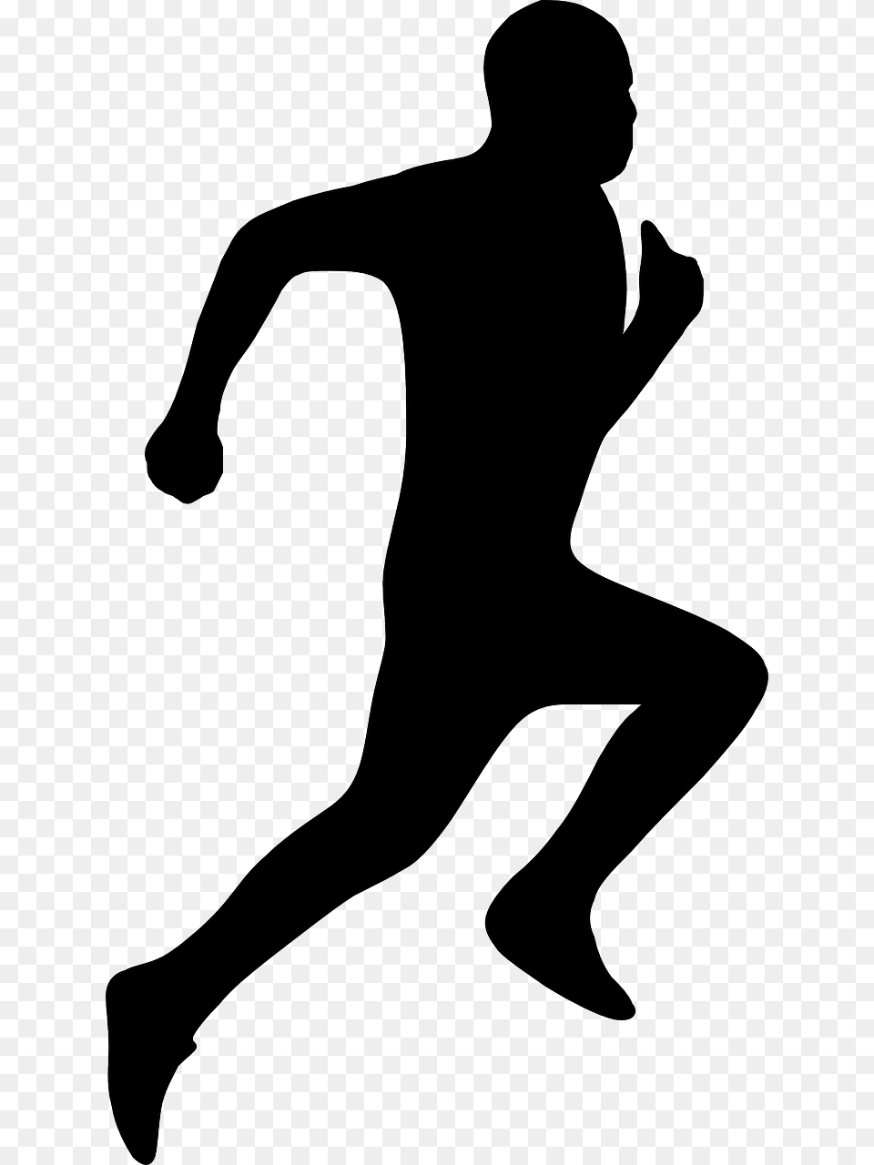 Freeuse Library Track And Field Silhouette Clipart Runner Silhouette, Adult, Male, Man, Person Png