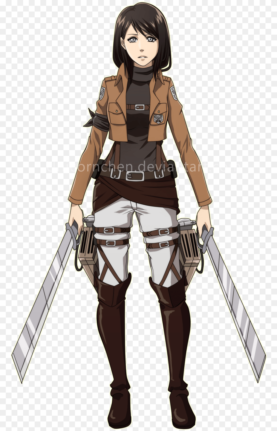 Freeuse On Titan Oc Female Attack On Titan Anime Girl, Book, Publication, Comics, Adult Free Png Download