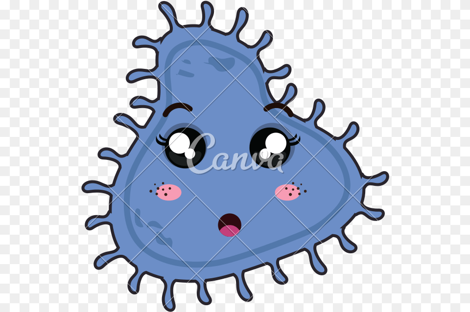 Freeuse Stock Bacteria Transparent Kawaii Imgenes De Bacterias Animadas, Applique, Pattern, Beverage, Milk Png