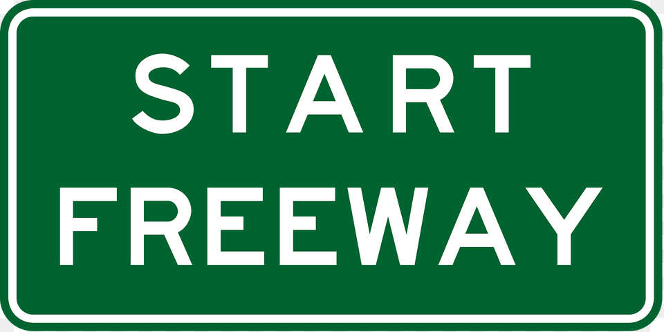 Freeway Begins Sign In Australia Clipart, First Aid, Symbol, Road Sign Free Png