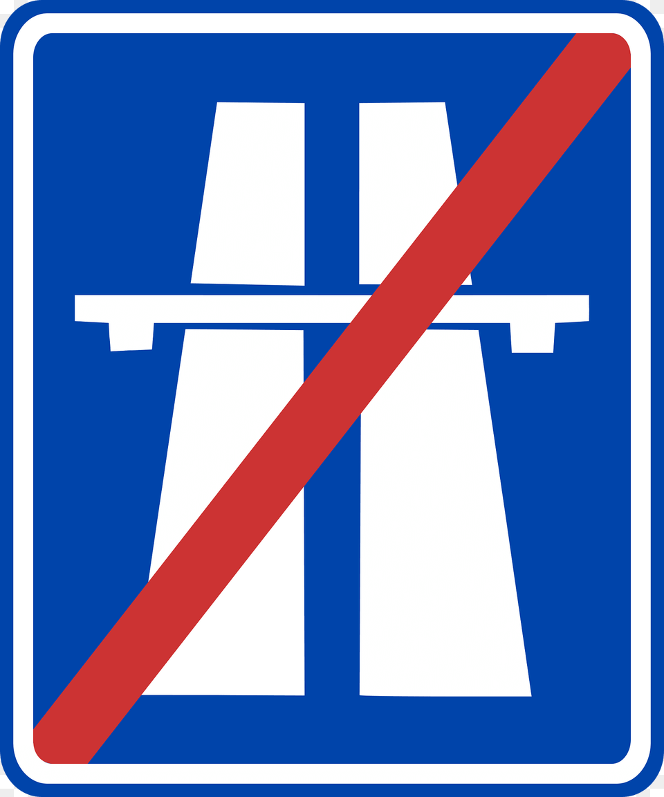 Freeway Ends Sign In Indonesia Clipart, Symbol, Road Sign Png Image