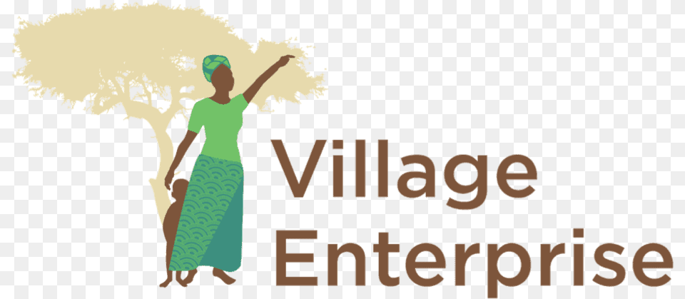 Freewill For Village Enterprise Village Enterprise Logo, Person, Clothing, Dress, Photography Free Png Download