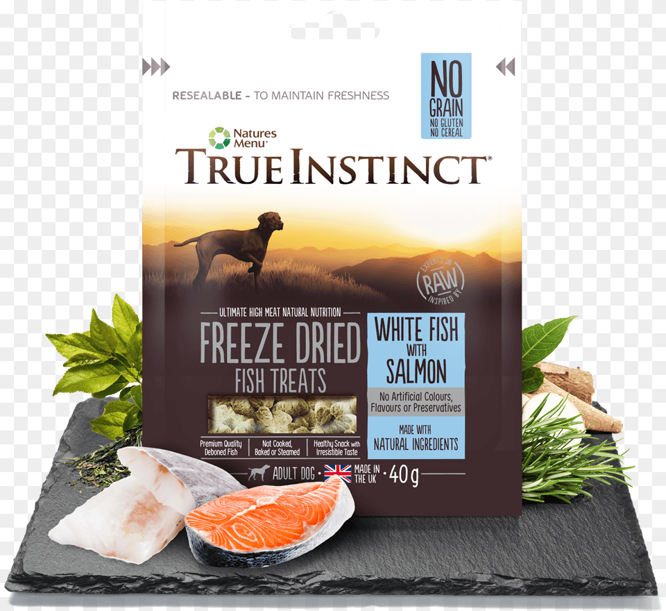 Freeze Dried Dog Treats White Fish With Salmon True Instinct Raw Boost Cat Food, Advertisement, Poster, Animal, Canine Free Png