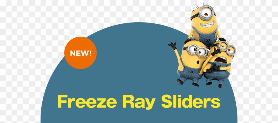 Freeze Ray Sliders New Freeze Ray Sliders Despicable Me Minions Let The Birthday Fun Begin Birthday, Baby, Person, Animal, Bee Png Image