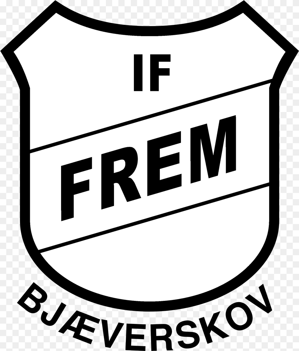 Frem Bjaeverskov Logo Black And White Bjverskov Fodbold, Disk Png