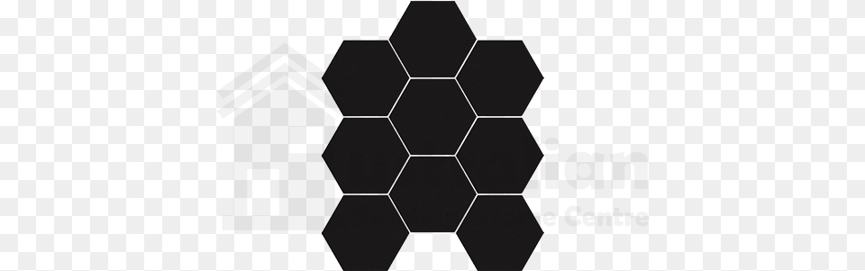 French Black Hexagon Unglazed Mosaic, Ball, Football, Soccer, Soccer Ball Png