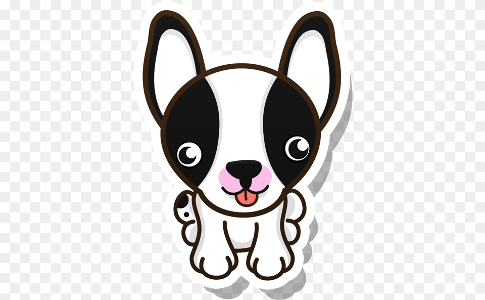 French Bulldog Bull Terrier Puppy Pug Funny Puppies, Sticker, Animal, Canine, Dog Free Png Download