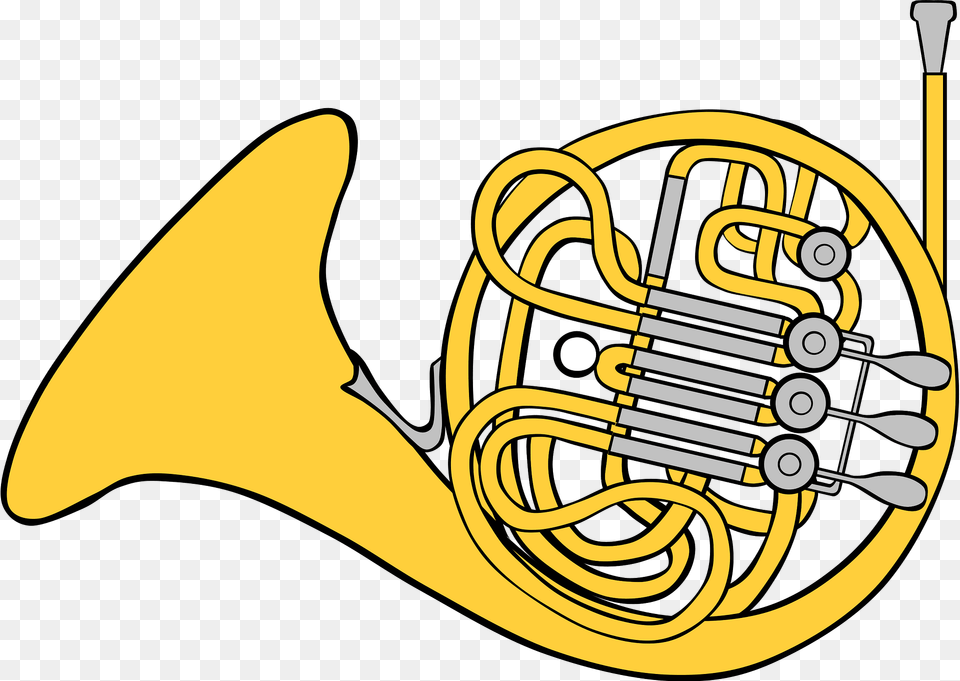 French Clipart, Brass Section, Horn, Musical Instrument, French Horn Free Transparent Png