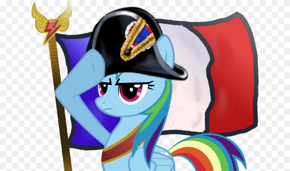 French Clipart Napoleon Rainbow Dash Salute, Clothing, Hat, Publication, Book Png Image