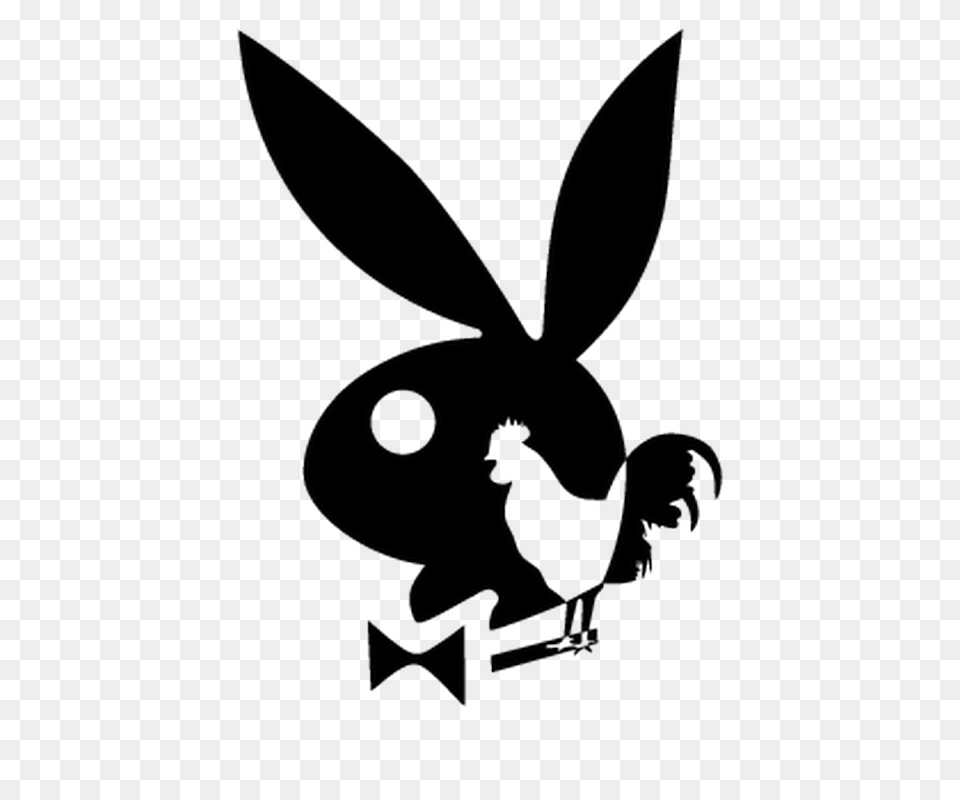 French Cock Playboy Bunny Camping Car Decal, Bow, Stencil, Weapon, Animal Free Transparent Png