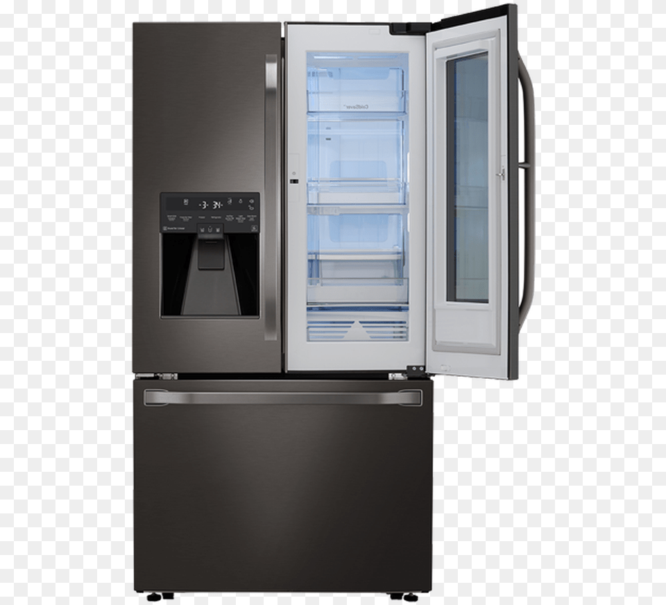 French Door Refrigerator Lsfxc2496d 36in Wi Fi Instaview Refrigerator, Appliance, Device, Electrical Device, Microwave Png