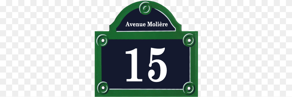 French Enamel Street Sign Of Paris Rue Molire Paris France Rectangle Magnet, Number, Symbol, Text, Gas Pump Free Png Download