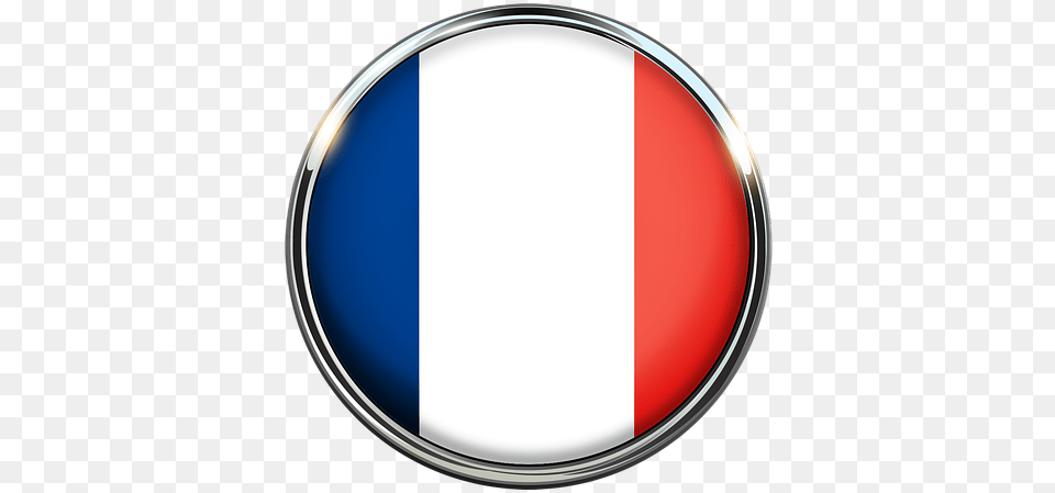 French Flag Circle, Disk, Logo Png Image