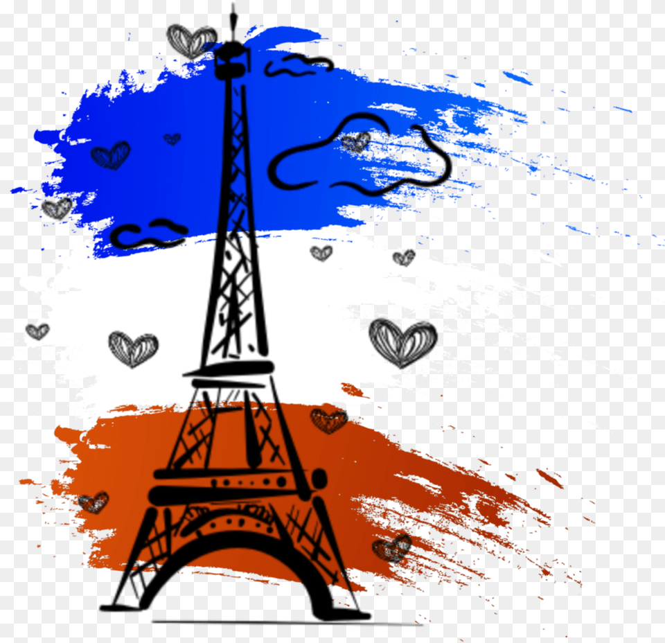 French France Dubrootsgirlremix France Drapeau Eiffel Tower Cartoon, Adult, Wedding, Person, Woman Png