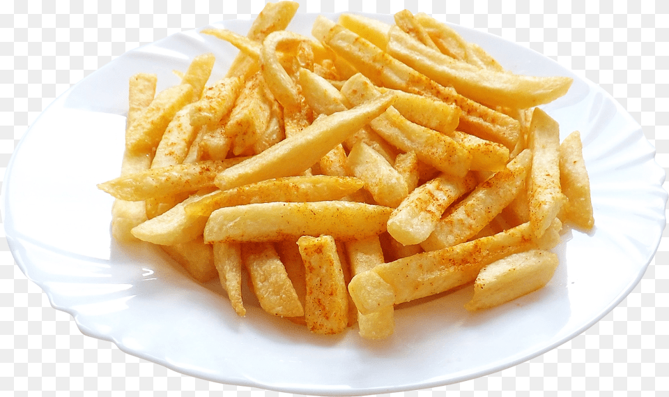 French Fries 1 4 Chicken And Chips, Food, Plate, Food Presentation Png Image